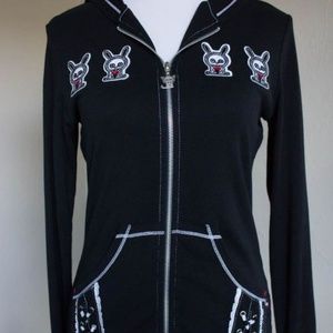 Skelanimals Jack Rabbit black hoodie